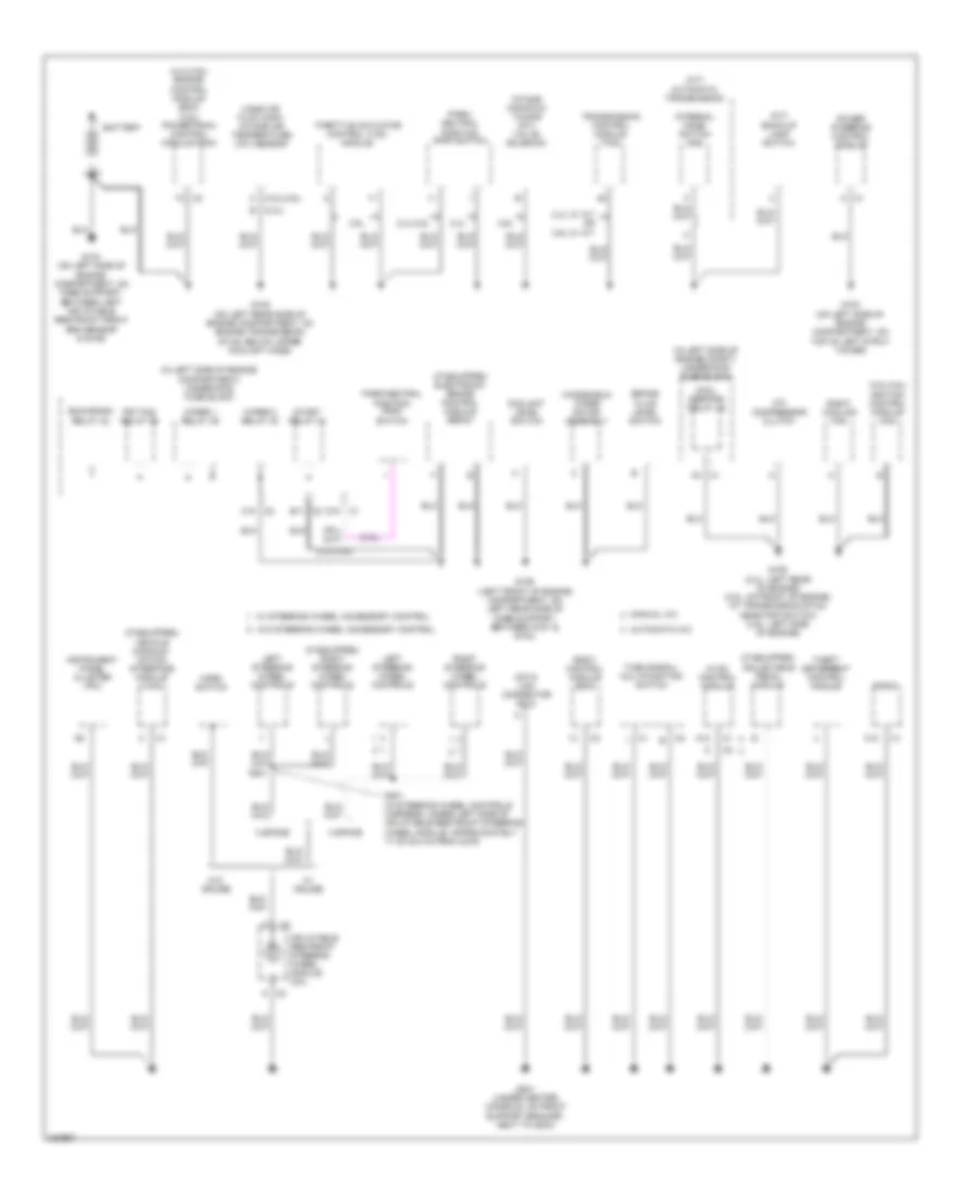 Электросхема подключение массы заземления (1 из 3) для Pontiac G6 GT 2006