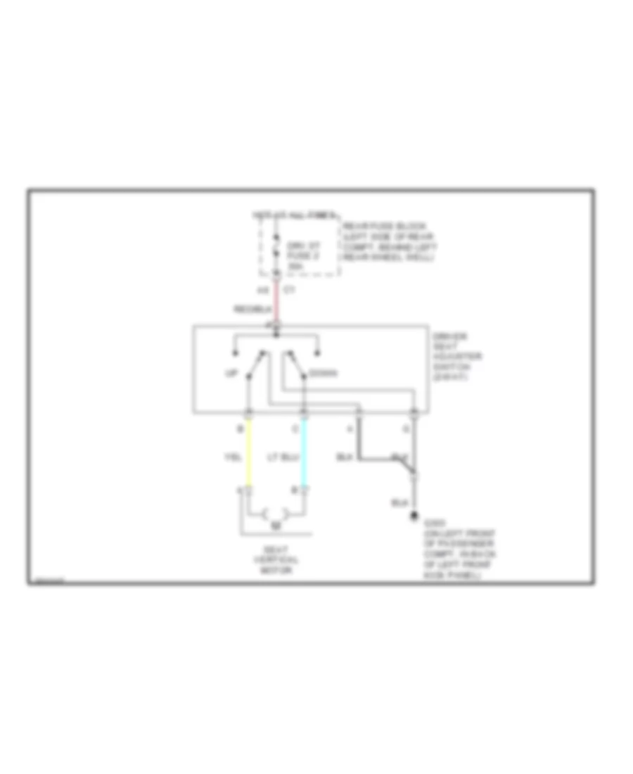 корректируемая Электросхема привода сидений с 2 путями для Pontiac G6 GT 2006