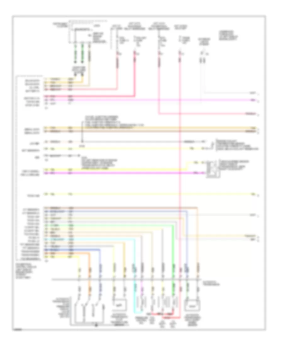 3.5L VIN 8, Электросхема автоматической коробки передач АКПП (1 из 2) для Pontiac G6 GT 2006