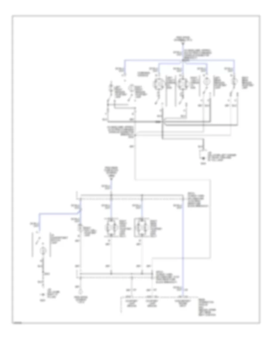 Электросхема подсветки (2 из 2) для Pontiac Bonneville SSEi 2000