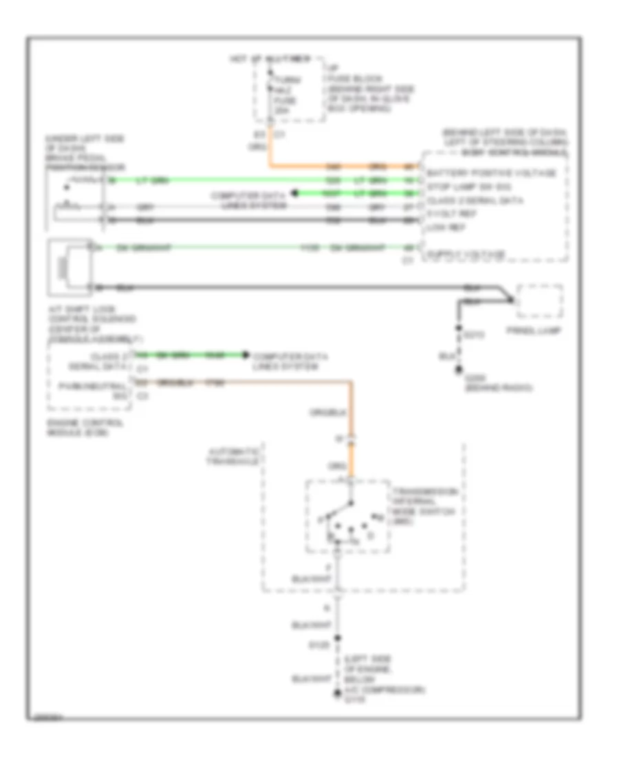 5 3L VIN C Shift Interlock Wiring Diagram for Pontiac Grand Prix GXP 2007