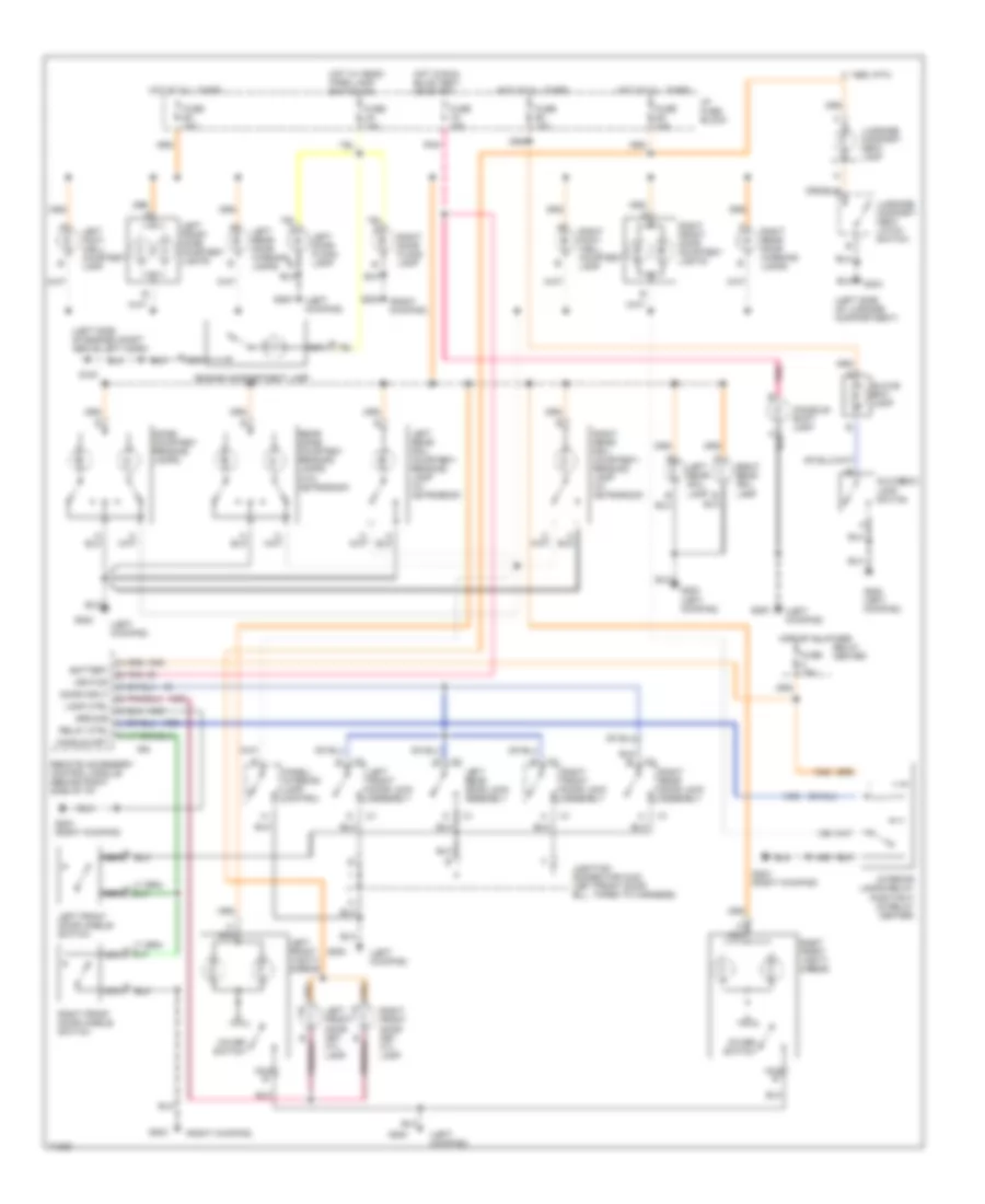 Courtesy Lamps Wiring Diagram with Illuminated Entry for Pontiac Bonneville SE 1995