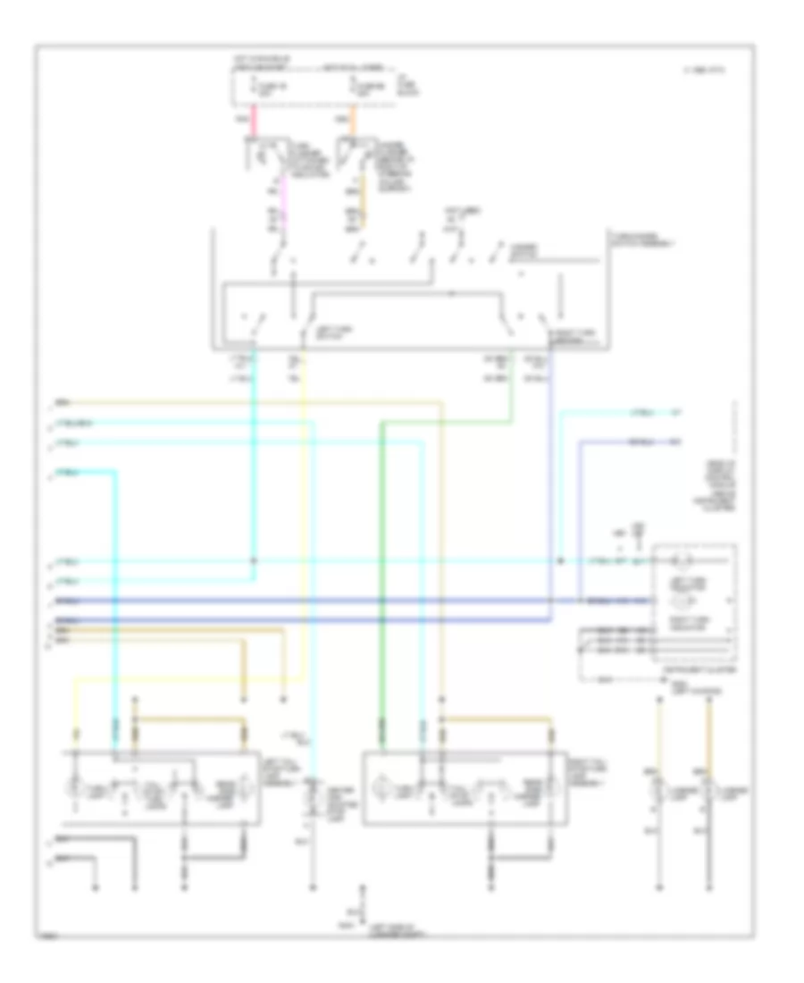 Exterior Light Wiring Diagram, without Adaptive Lamp Monitor (2 of 2) for Pontiac Bonneville SLE 1995