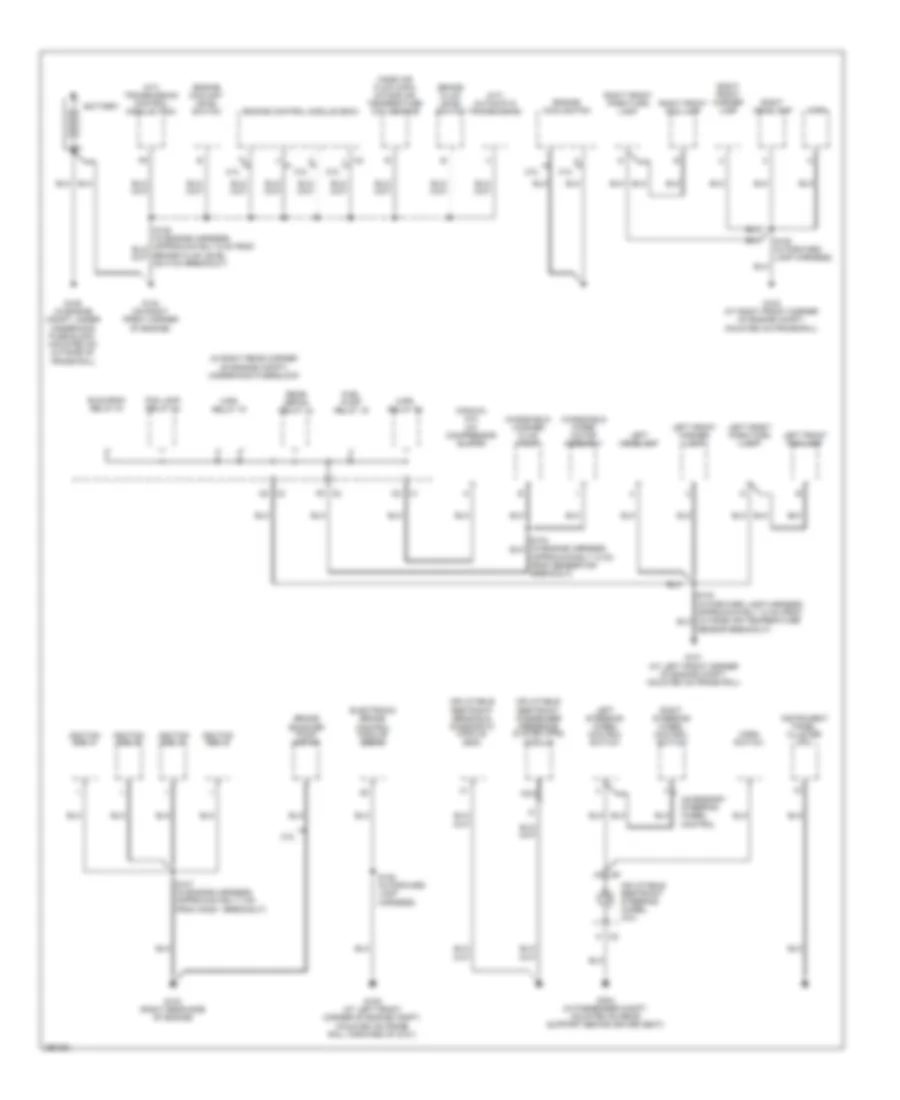Ground Distribution Wiring Diagram 1 of 2 for Pontiac Solstice 2007