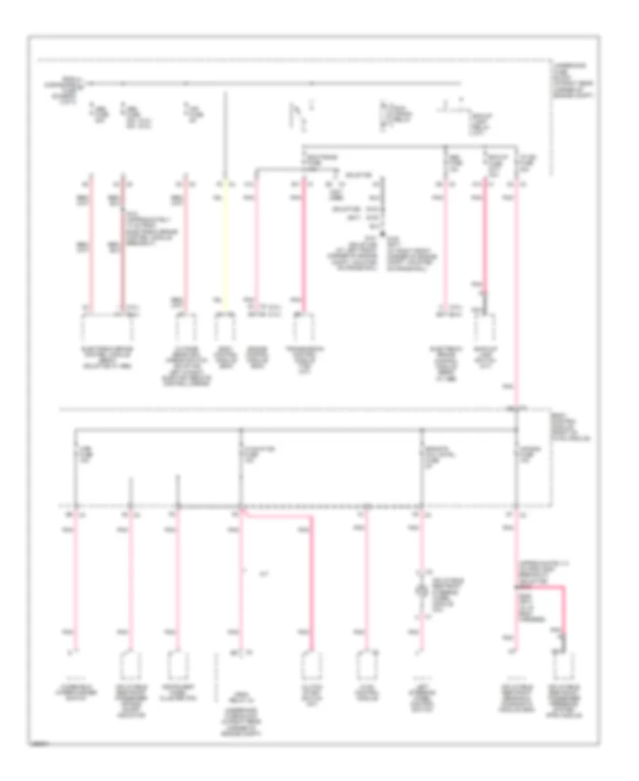 Power Distribution Wiring Diagram 3 of 3 for Pontiac Solstice 2007