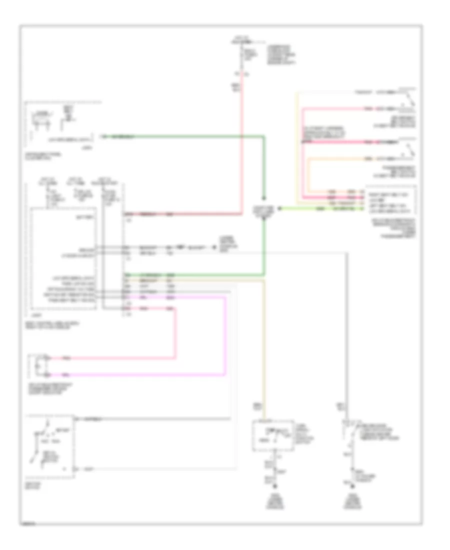 Warning Systems Wiring Diagram for Pontiac Solstice 2007