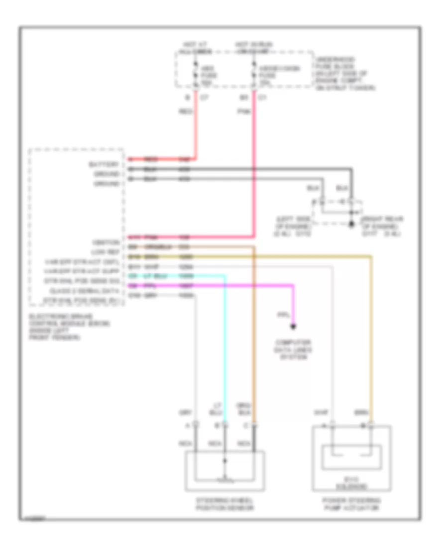 Electronic Steering Wiring Diagram Alero  Grand Am for Pontiac Grand Am GT 2001