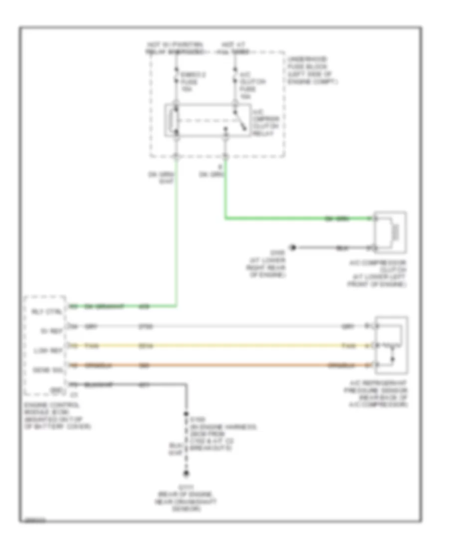 Compressor Wiring Diagram for Pontiac Torrent 2007