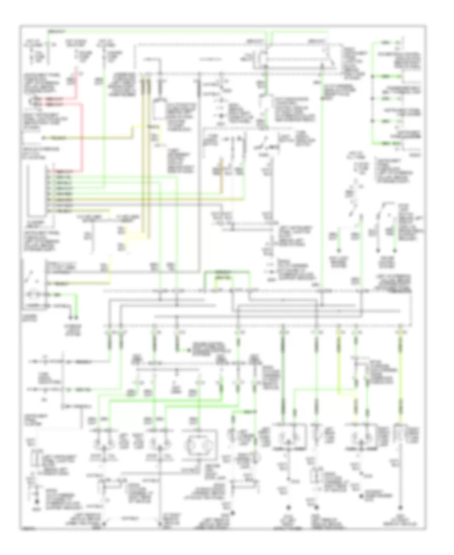 Exterior Lamps Wiring Diagram for Pontiac Vibe 2007