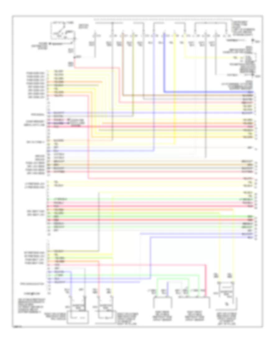 Supplemental Restraints Wiring Diagram 1 of 4 for Pontiac Vibe 2007