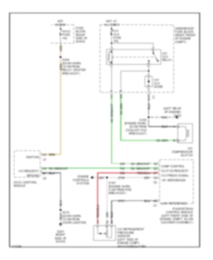 Compressor Wiring Diagram for Pontiac Montana 2001