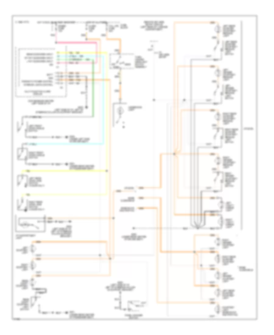 Courtesy Lamps Wiring Diagram for Pontiac Grand Am GT 1995