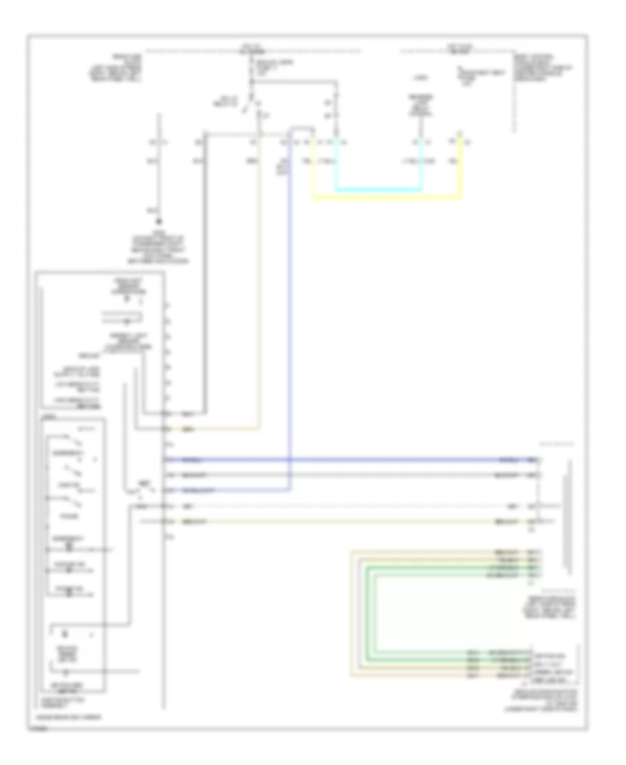 Electrochromic Mirror Wiring Diagram, Except Convertible for Pontiac G6 2008