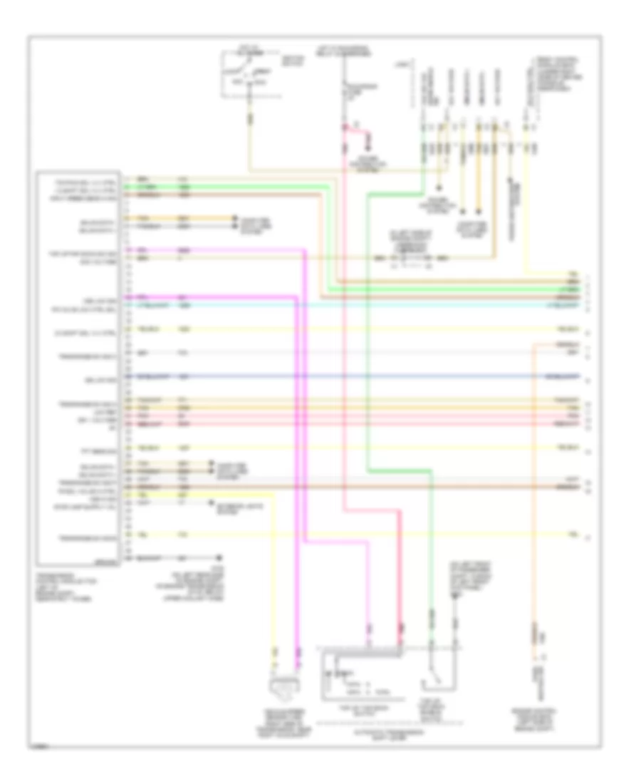 3.9L VIN 1, Transmission Wiring Diagram (1 of 2) for Pontiac G6 2008