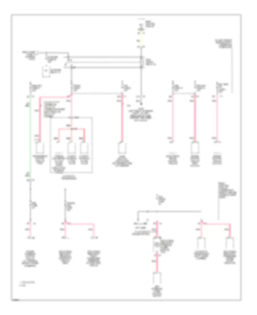 Power Distribution Wiring Diagram 5 of 5 for Pontiac G6 GT 2008