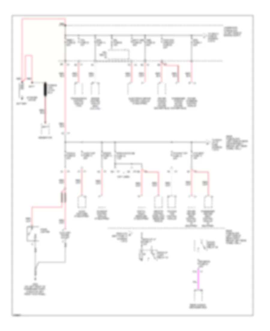 Power Distribution Wiring Diagram 1 of 5 for Pontiac G6 GXP 2008