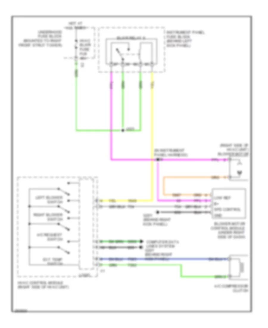 Compressor Wiring Diagram for Pontiac G8 2008