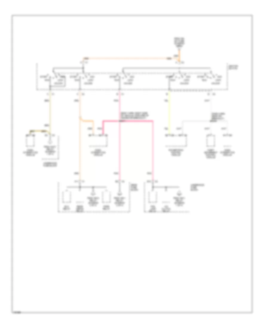 Power Distribution Wiring Diagram 4 of 4 for Pontiac Bonneville SLE 2002