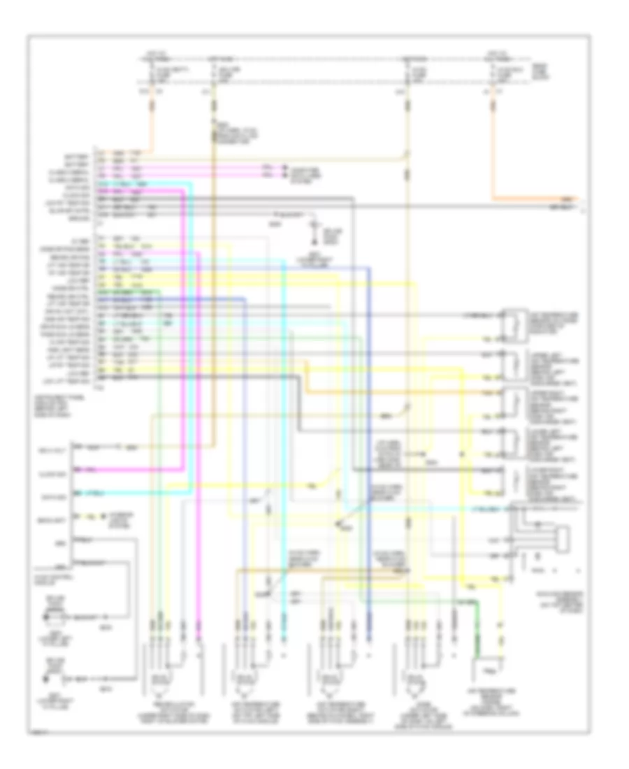 Automatic AC Wiring Diagram (1 of 2) for Pontiac Bonneville SSEi 2002