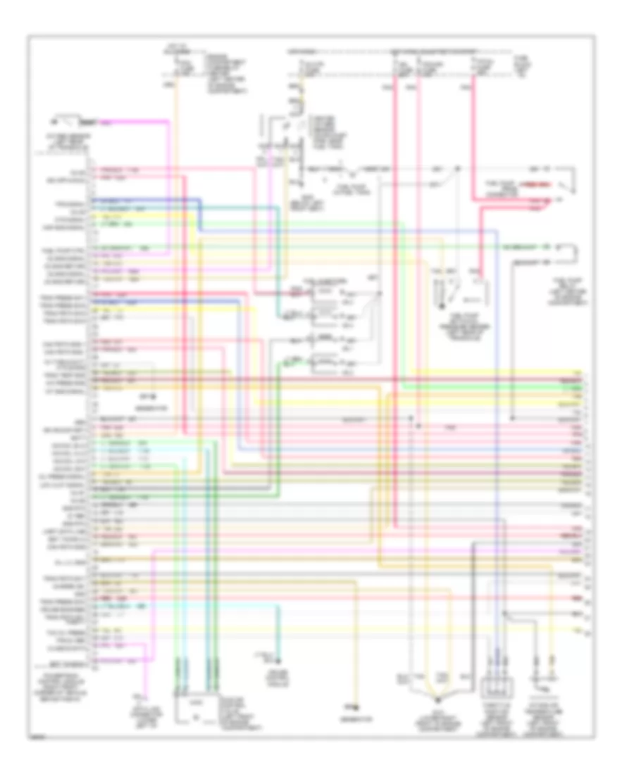 2 3L VIN D Engine Performance Wiring Diagrams A T 1 of 3 for Pontiac Sunfire SE 1995