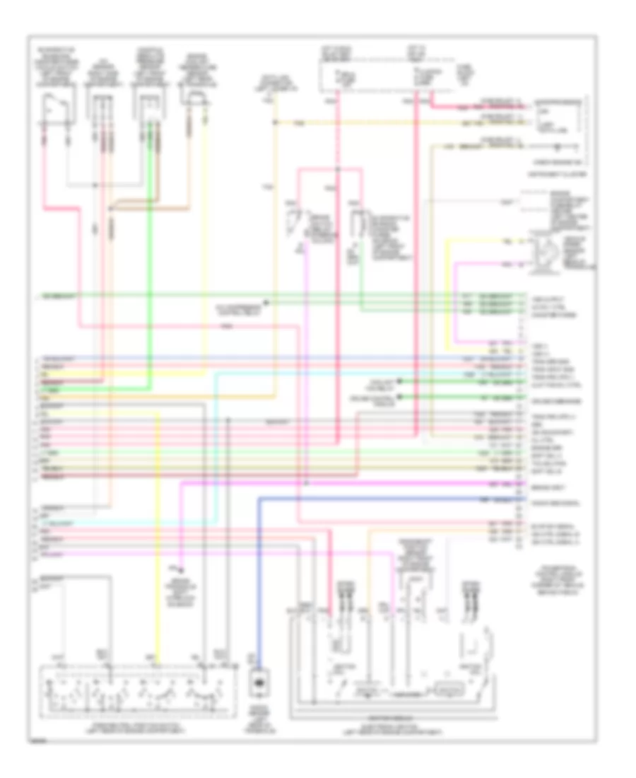 2.3L (VIN D), Engine Performance Wiring Diagrams, AT (3 of 3) for Pontiac Sunfire SE 1995