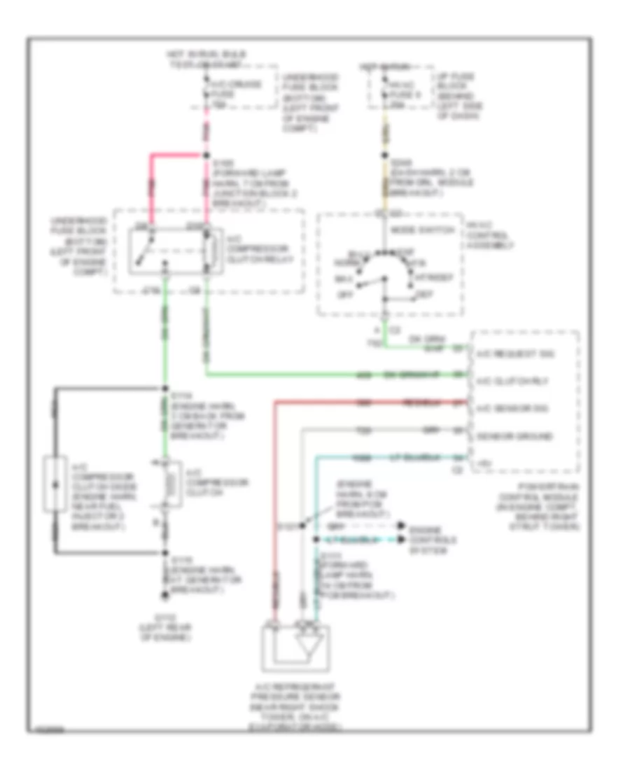 3 8L VIN K Compressor Wiring Diagram for Pontiac Firebird 2002