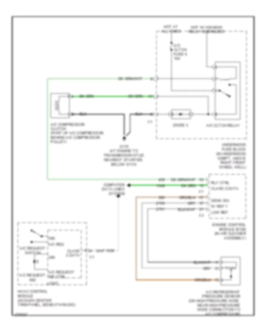 Compressor Wiring Diagram for Pontiac Montana SV6 2008