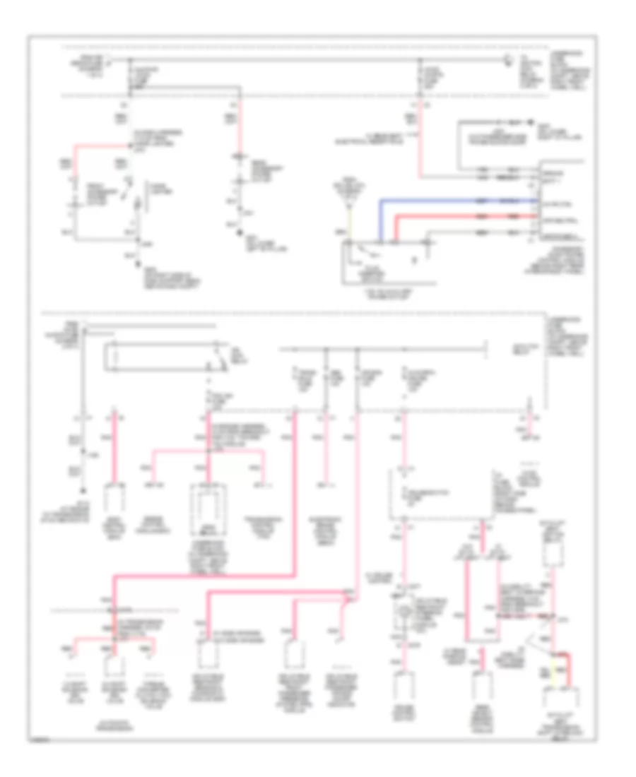 Power Distribution Wiring Diagram 2 of 4 for Pontiac Montana SV6 2008