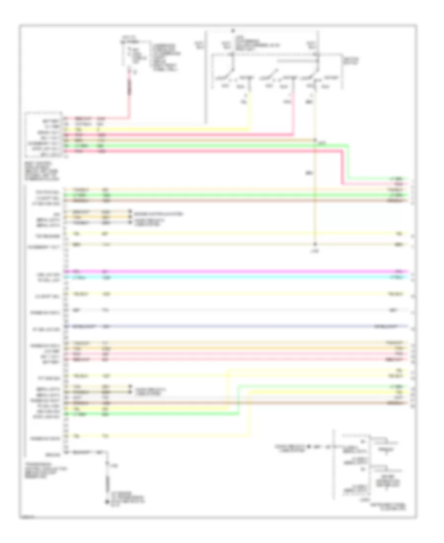 Transmission Wiring Diagram 1 of 2 for Pontiac Montana SV6 2008