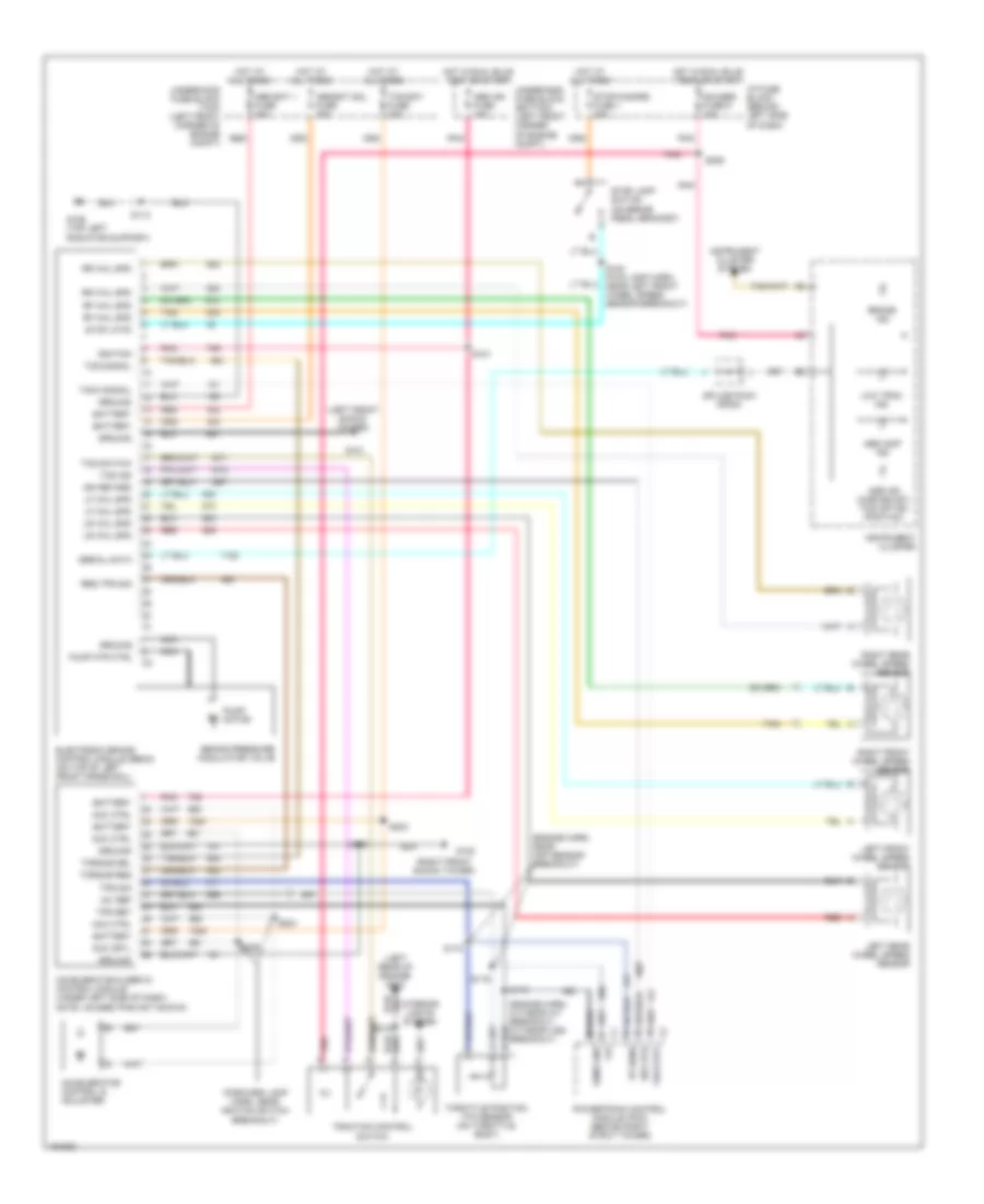 5.7L VIN G, Anti-lock Brake Wiring Diagrams, with Traction Control for Pontiac Firebird Trans Am 2002