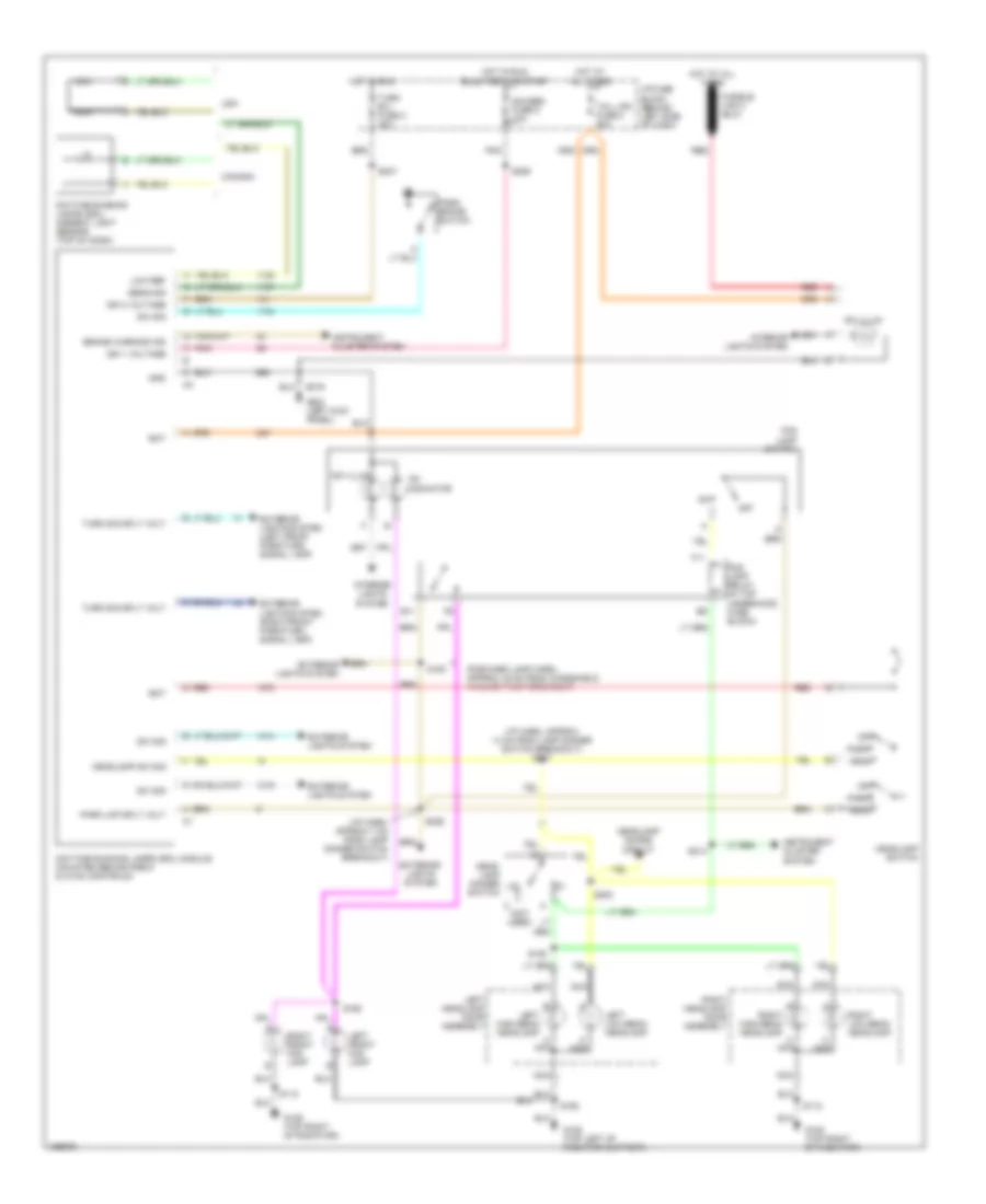 Headlamps  Fog Lamps Wiring Diagram for Pontiac Firebird Trans Am 2002