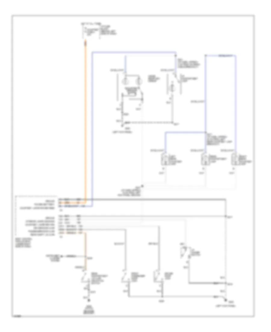 Courtesy Lamps Wiring Diagram Convertible for Pontiac Firebird Trans Am 2002