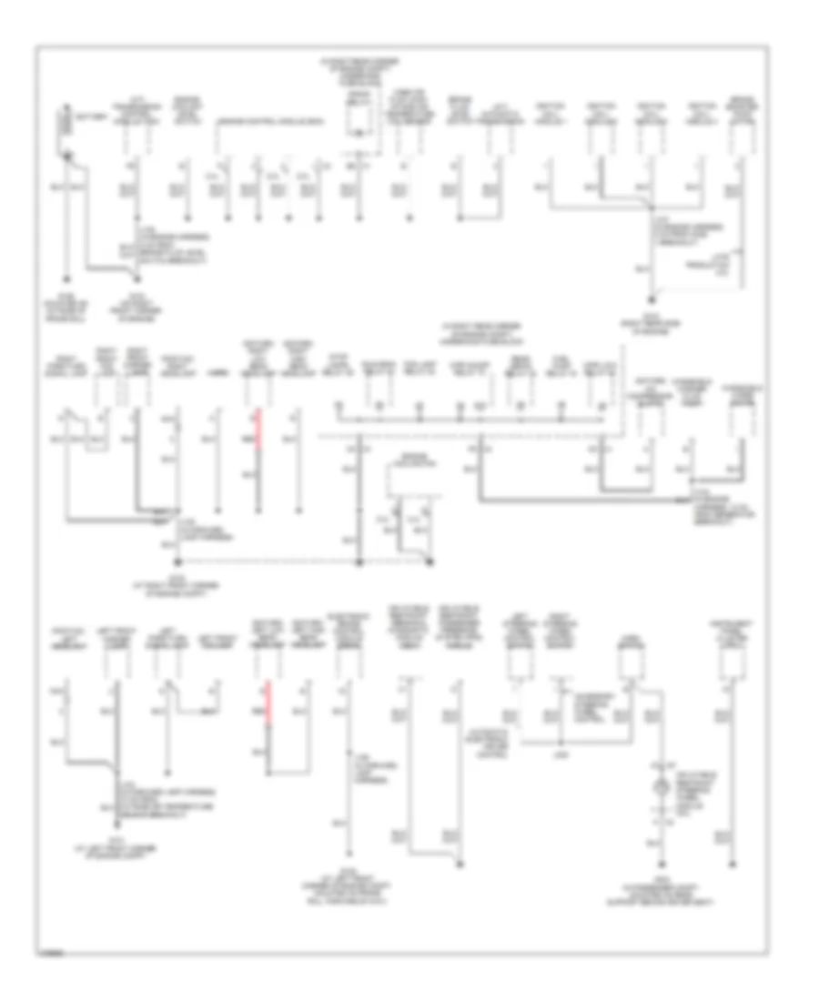 Ground Distribution Wiring Diagram 1 of 2 for Pontiac Solstice 2008