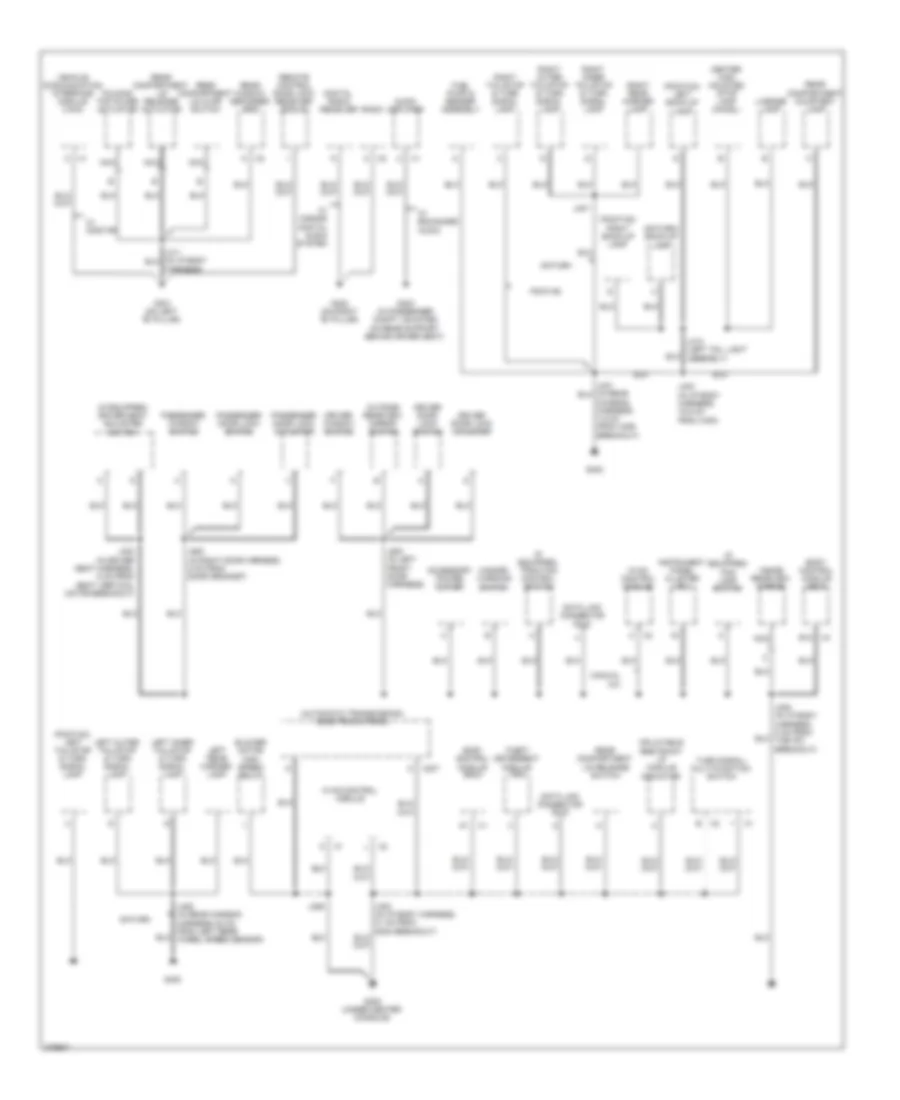 Ground Distribution Wiring Diagram (2 of 2) for Pontiac Solstice 2008
