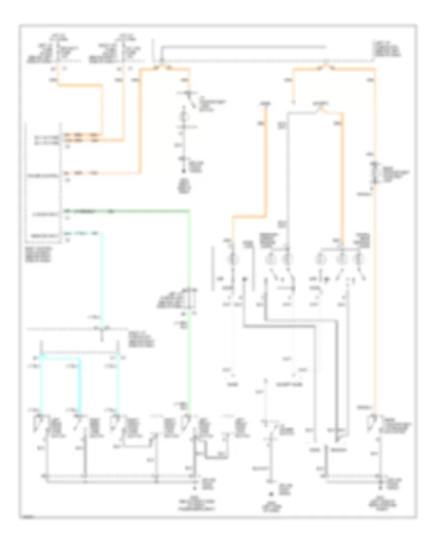 Courtesy Lamps Wiring Diagram for Pontiac Grand Am GT 2002