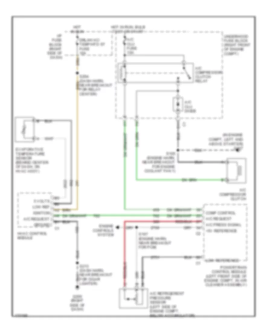 Compressor Wiring Diagram for Pontiac Montana 2003