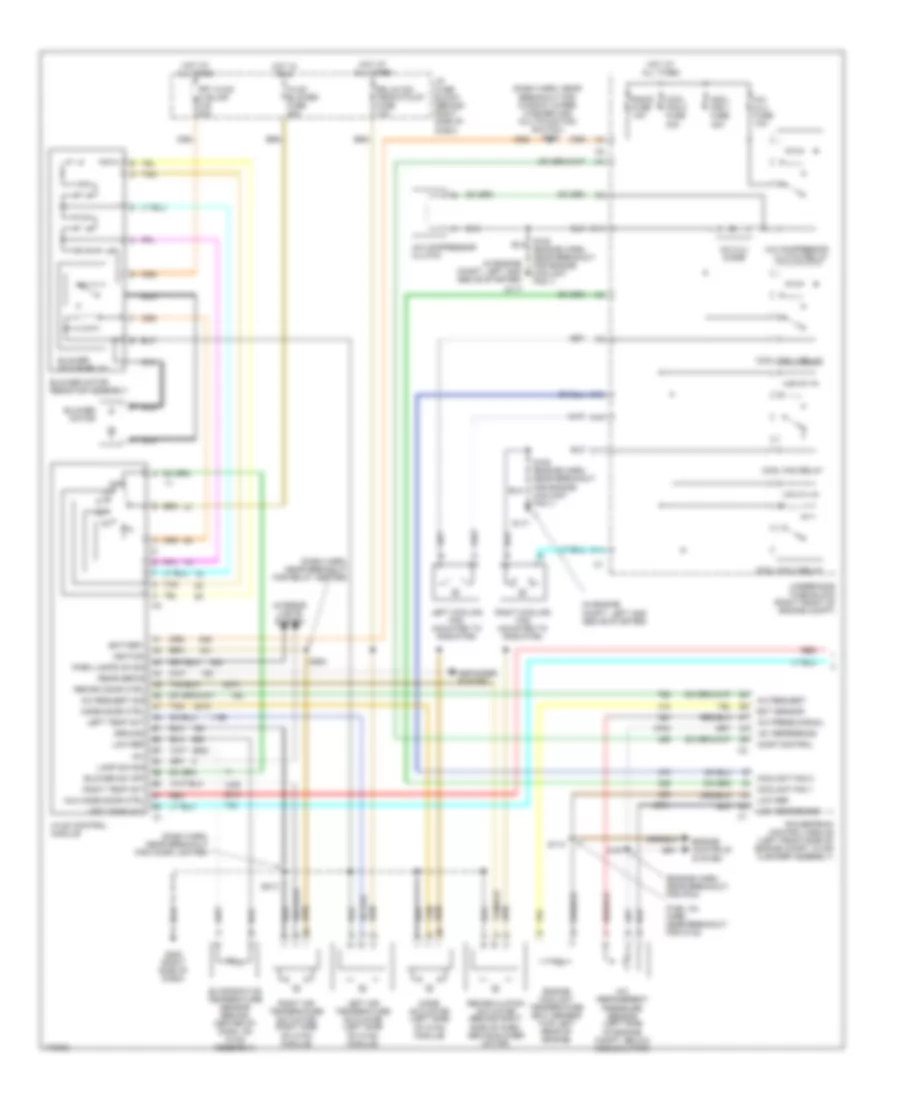Manual AC Wiring Diagram, with Video Entertainment (1 of 2) for Pontiac Montana 2003