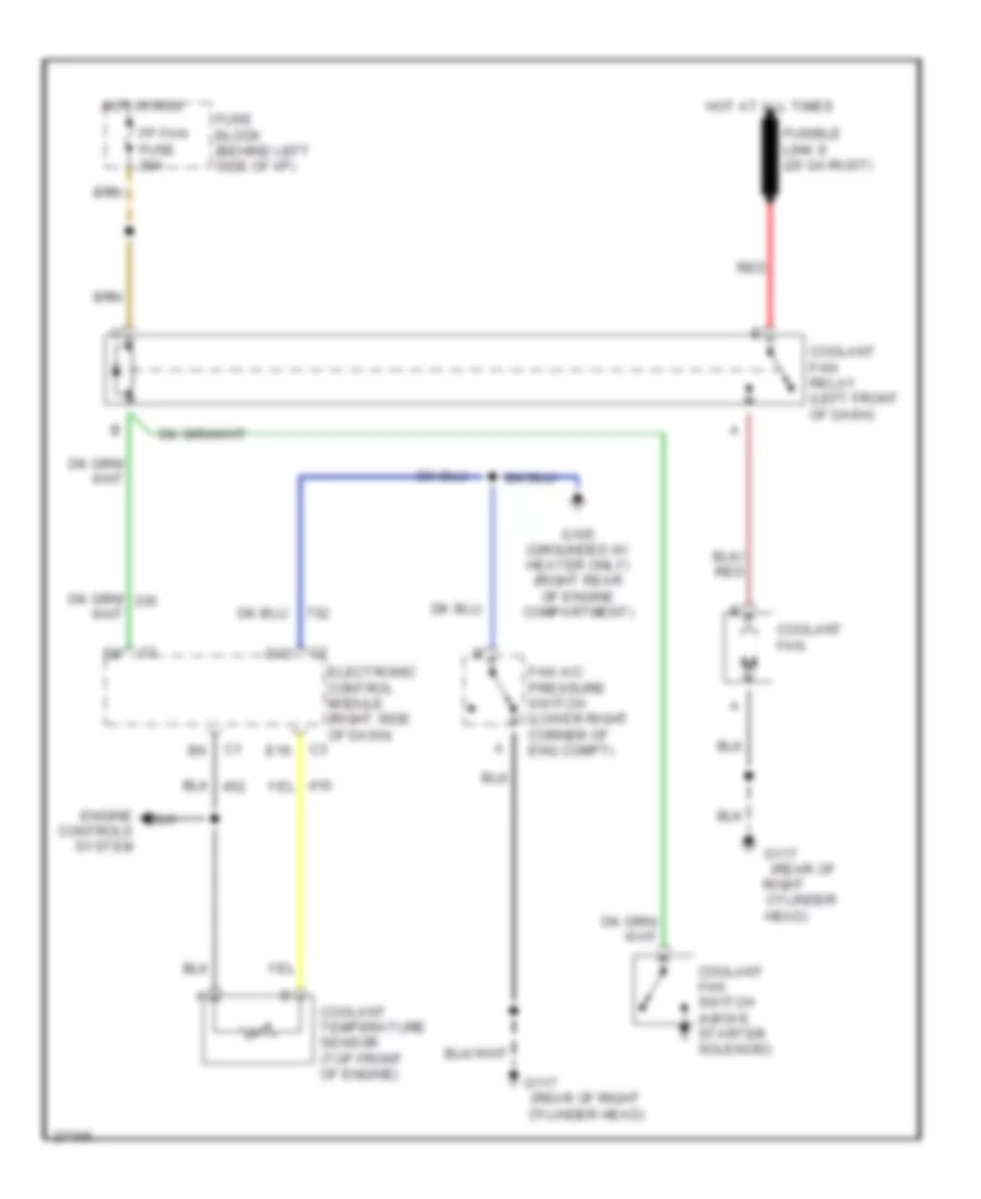 3 1L VIN T Cooling Fan Wiring Diagram for Pontiac Firebird Trans Am 1991