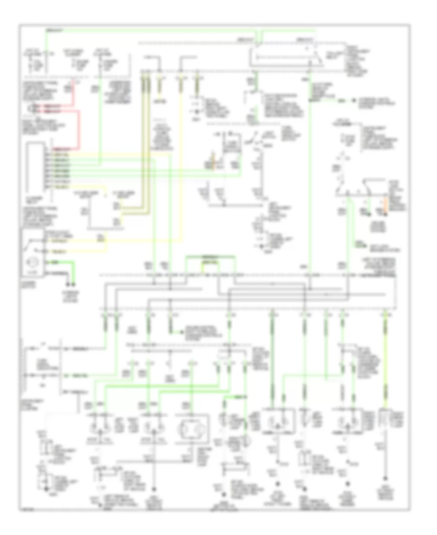 Exterior Lamps Wiring Diagram for Pontiac Vibe 2003