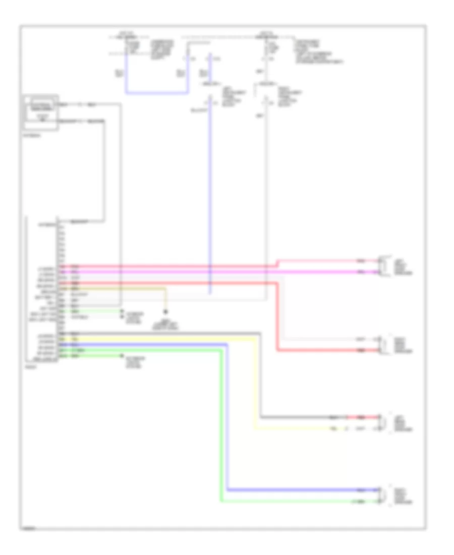 Radio Wiring Diagram, without Amplifier for Pontiac Vibe 2003