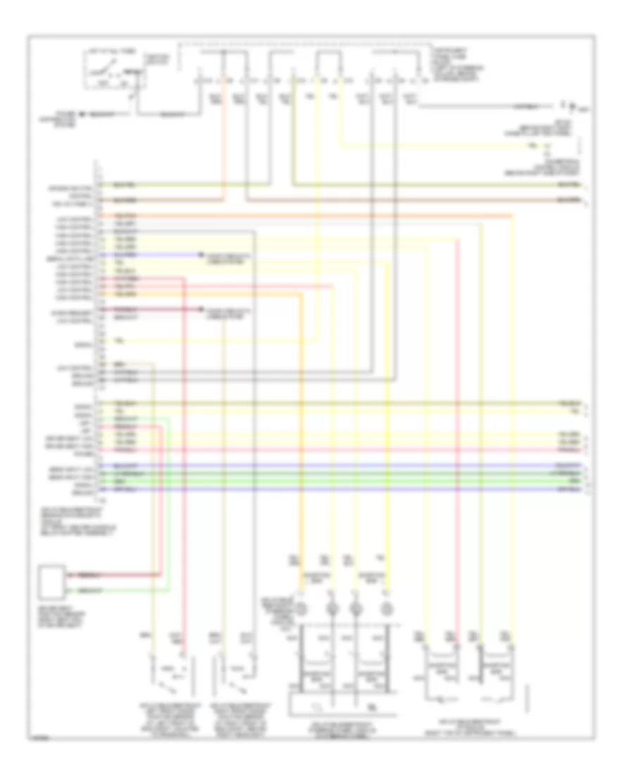 Supplemental Restraints Wiring Diagram 1 of 2 for Pontiac Vibe 2003