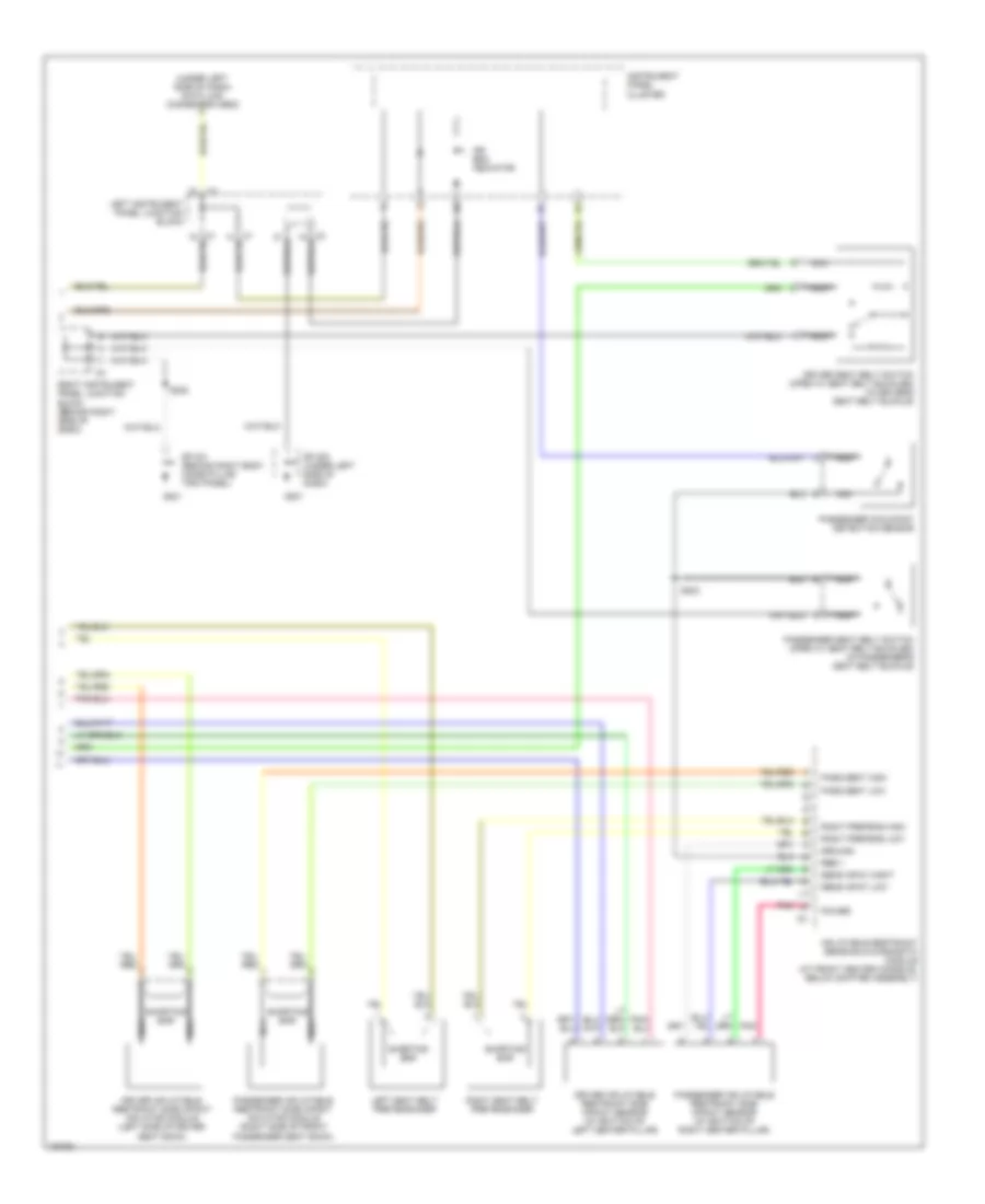 Supplemental Restraints Wiring Diagram (2 of 2) for Pontiac Vibe 2003