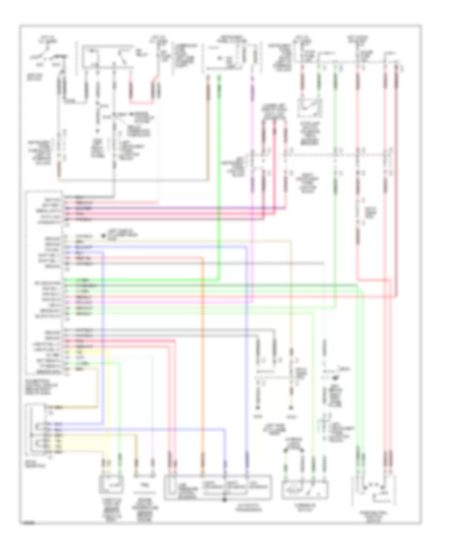 AT Wiring Diagram, FWD for Pontiac Vibe 2003