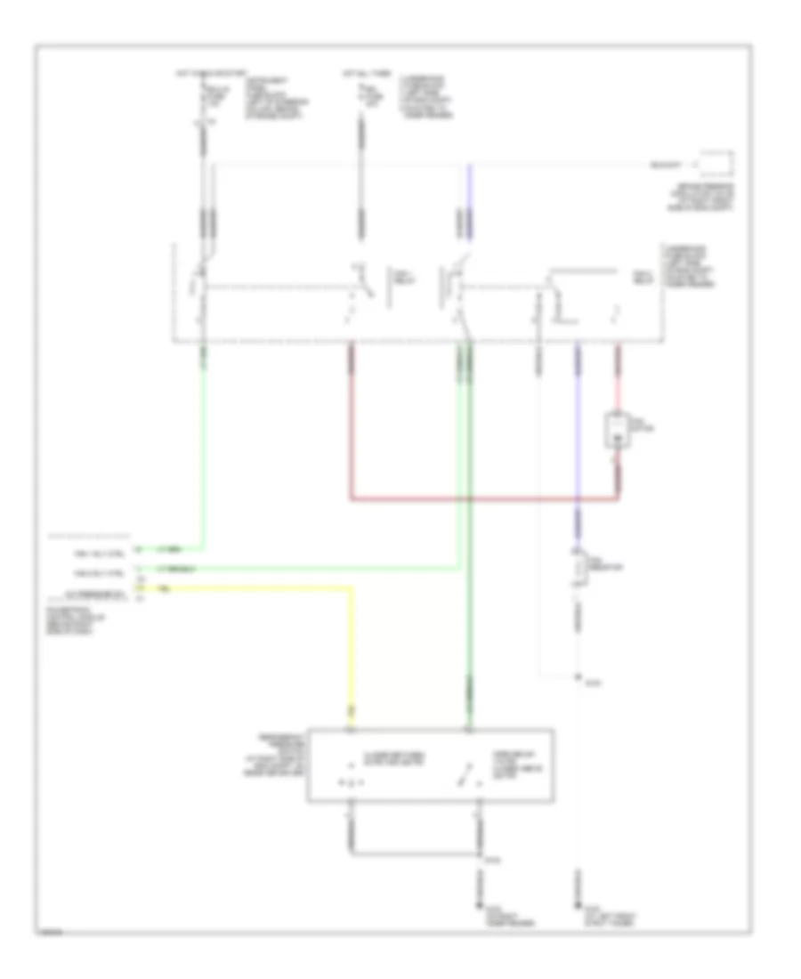 Cooling Fan Wiring Diagram for Pontiac Vibe GT 2003