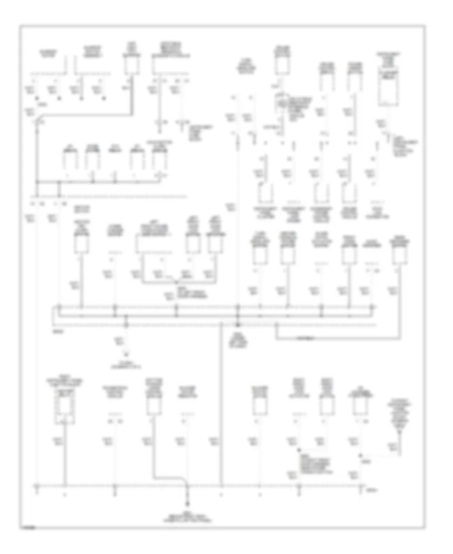 Ground Distribution Wiring Diagram (3 of 4) for Pontiac Vibe GT 2003
