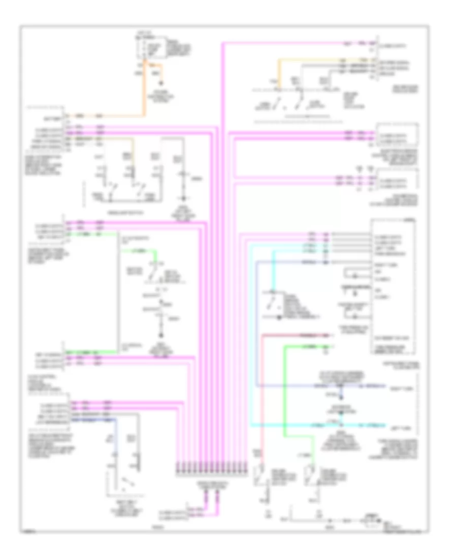 Warning Systems Wiring Diagram for Pontiac Bonneville GXP 2004