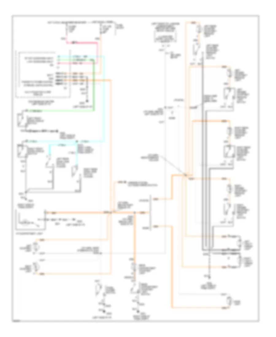 Courtesy Lamps Wiring Diagram for Pontiac Grand Am GT 1997