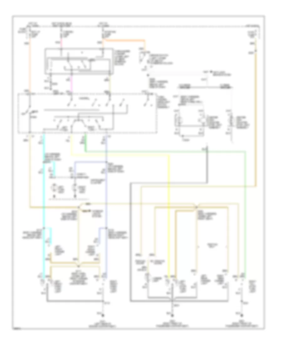 Exterior Lamps Wiring Diagram for Pontiac Sunfire SE 1997