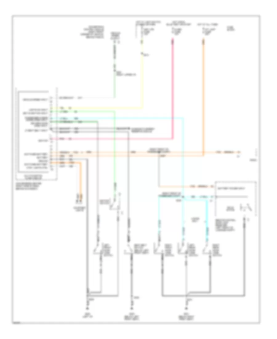 Warning System Wiring Diagrams for Pontiac Sunfire SE 1997
