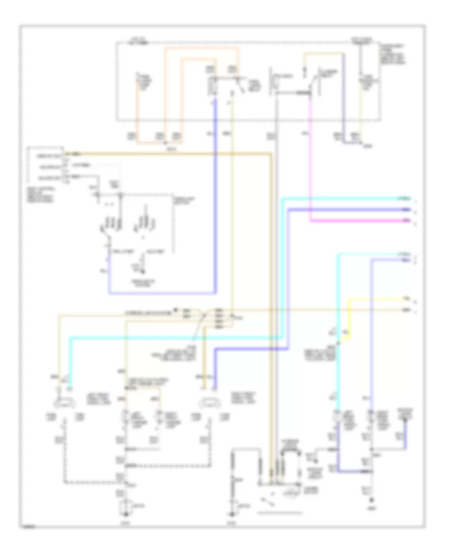 Exterior Lamps Wiring Diagram 1 of 2 for Pontiac GTO 2004